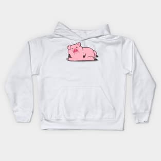 Stay home with the waddles gravity falls Kids Hoodie